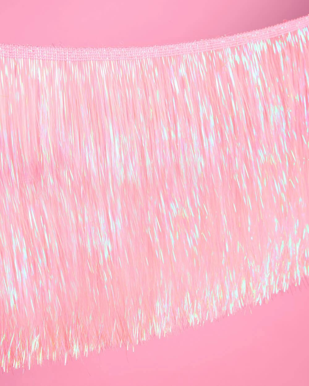 Pretty in Pink Fringe - light pink fringe banner