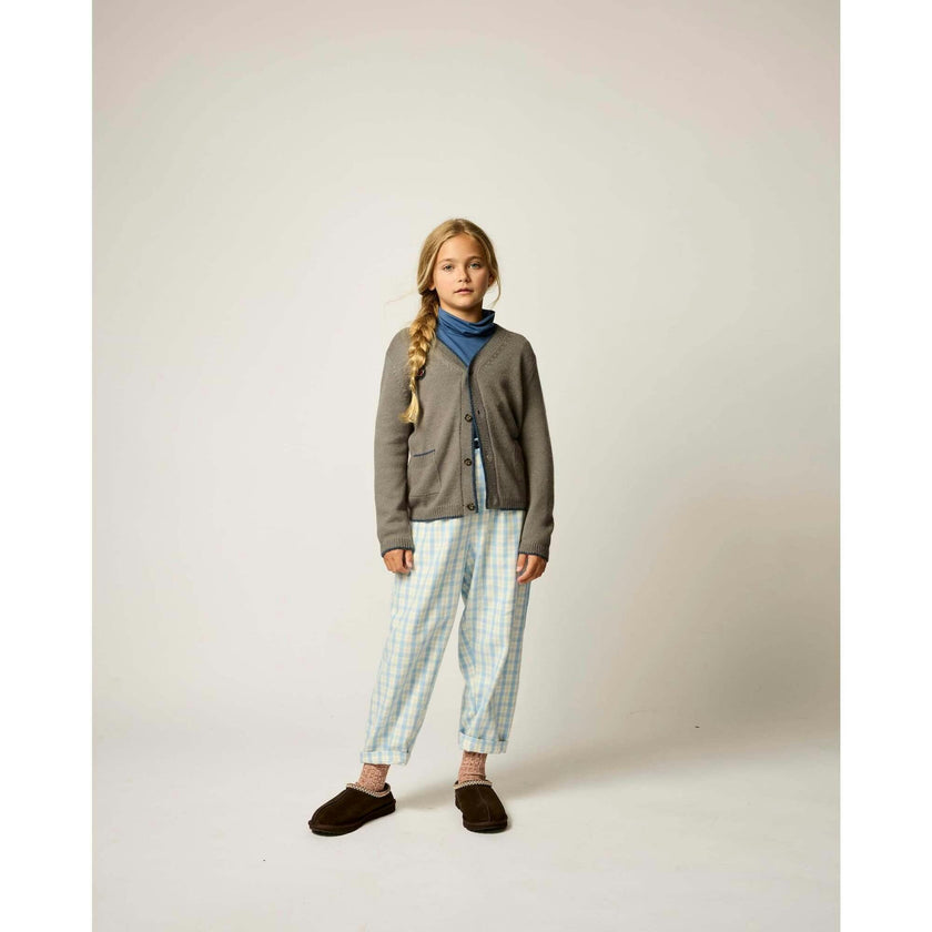 Alpaca Wild Fox Cardigan in Heather Grey