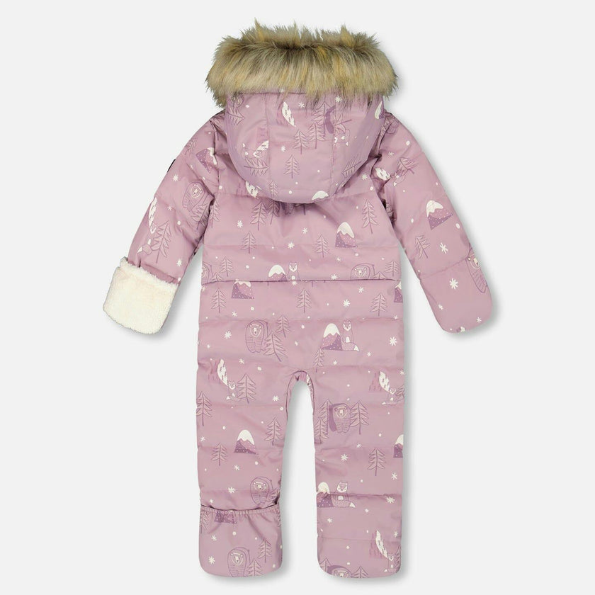 One-Piece Baby Snug Snowsuit Designed for Car Seat