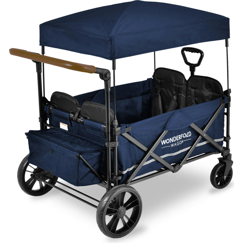 Pull & Push Quad Stroller Wagon 4 Seater