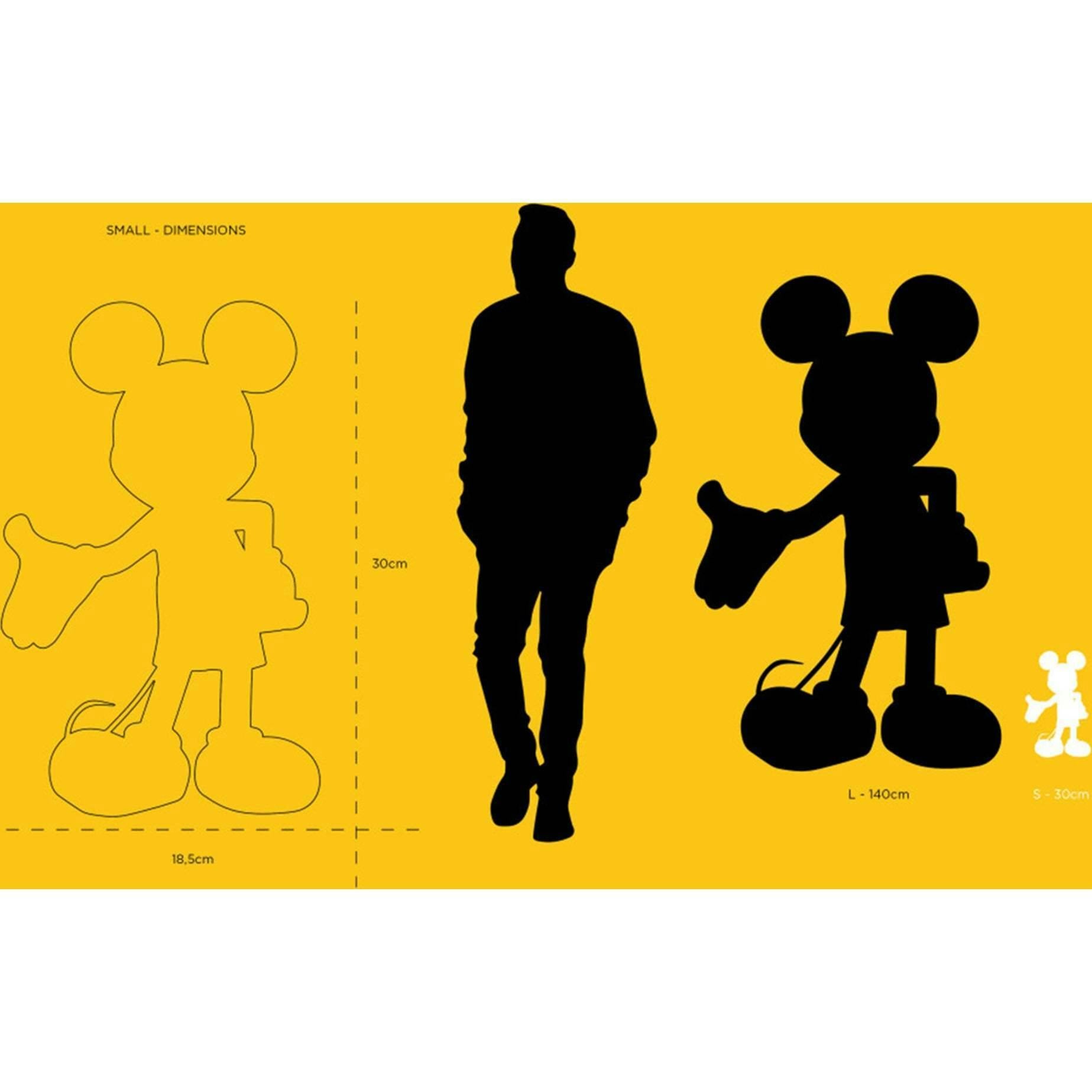 Mickey WELCOME White & Gold 12in