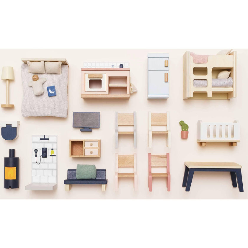 Complete Dolls House Furniture Set