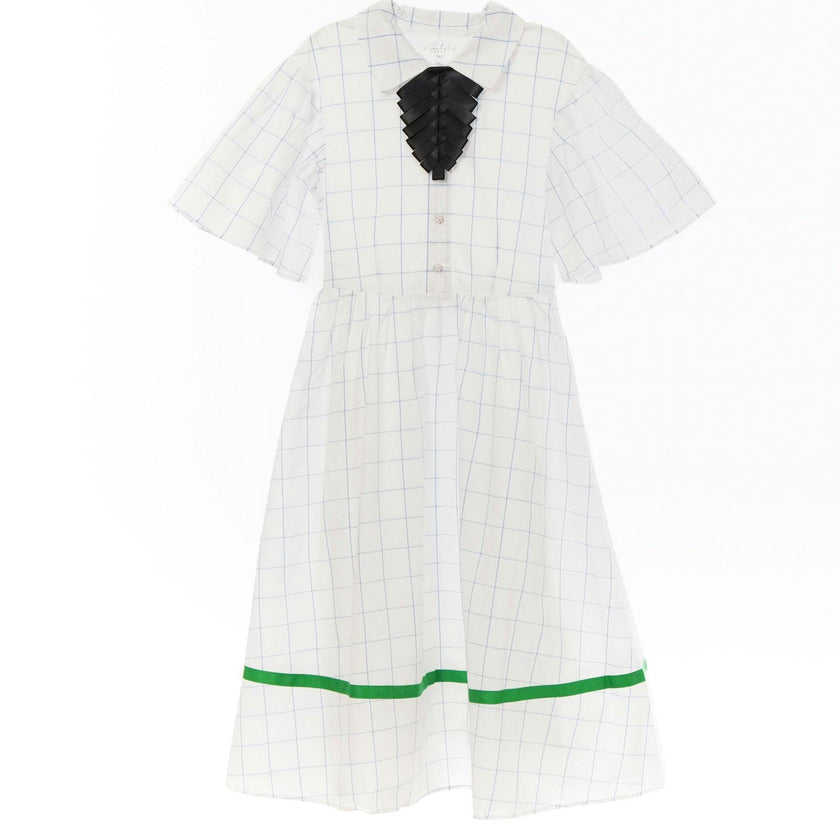 Lea dress (blue checkered)
