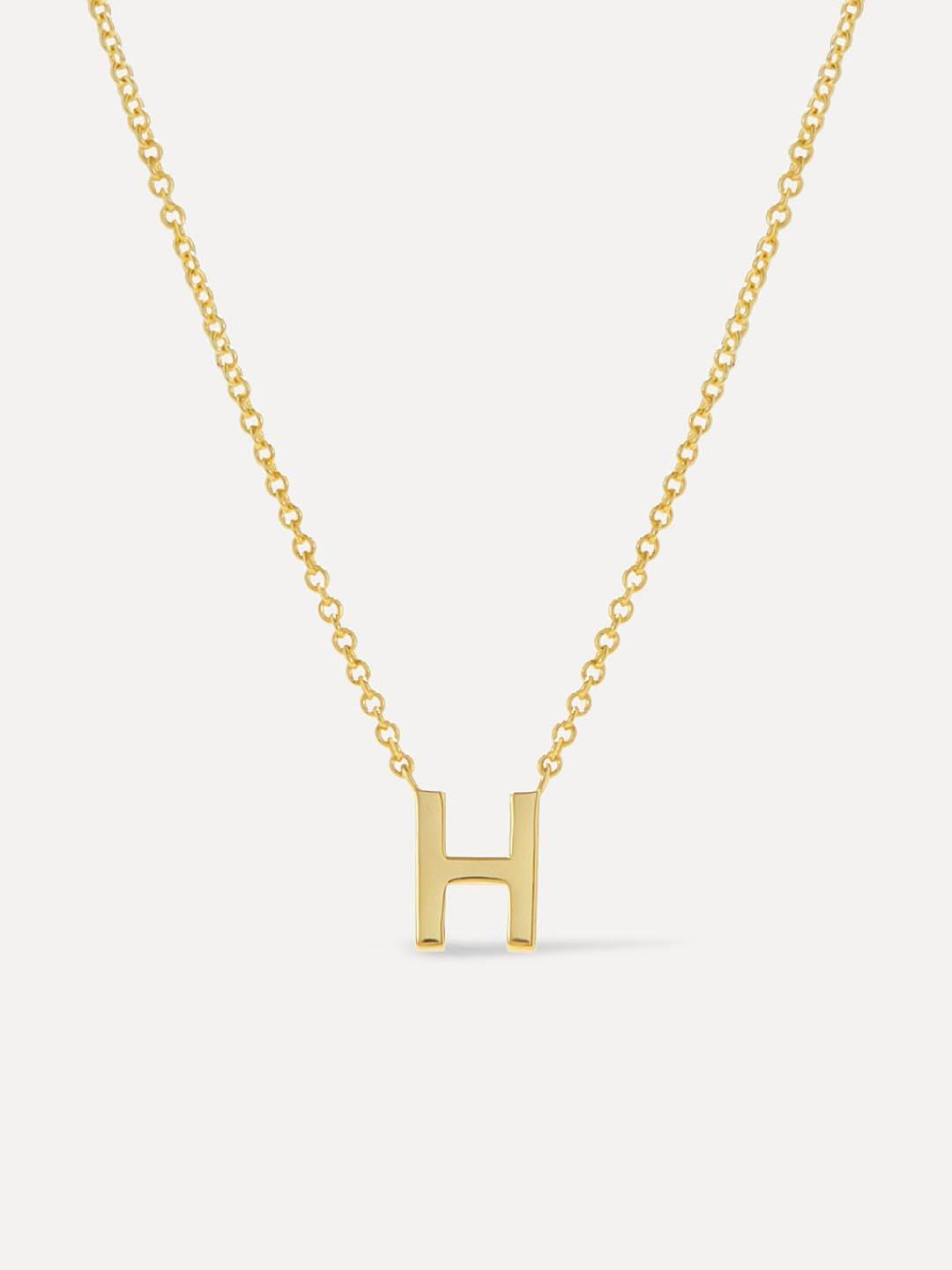 Gold Initial Necklace - Letter Necklace