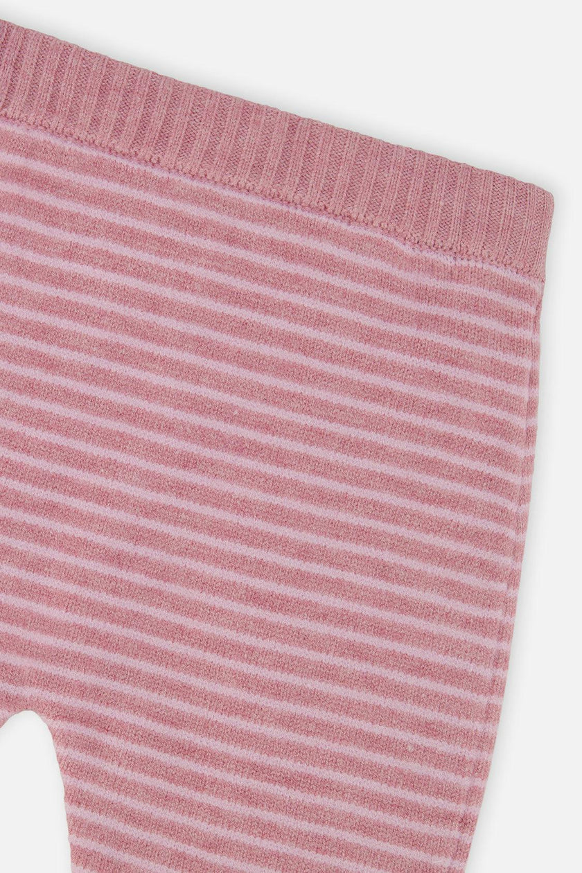 Knitted Top And Pants Set Dusty Pink
