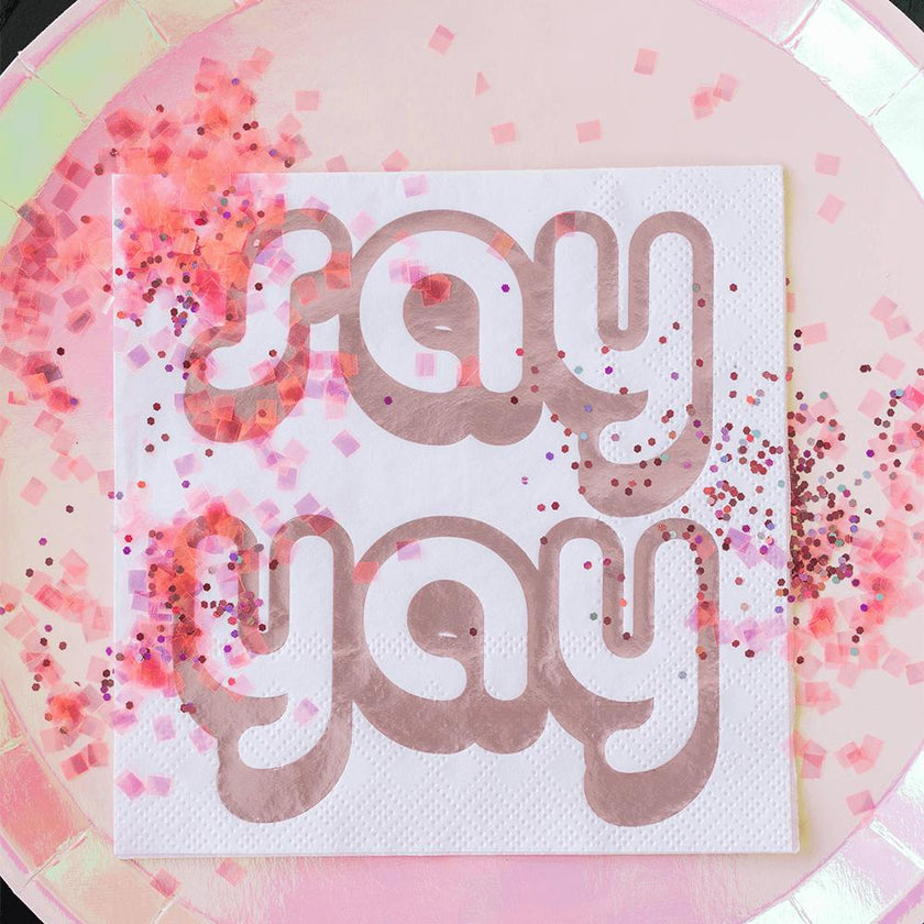 "Say Yay" Witty Cocktail Napkins