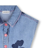 Light Blue Denim Kids’ Romper