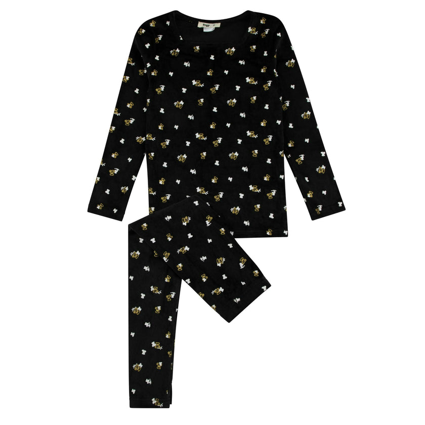 Velour Teddy Printed Loungewear Set