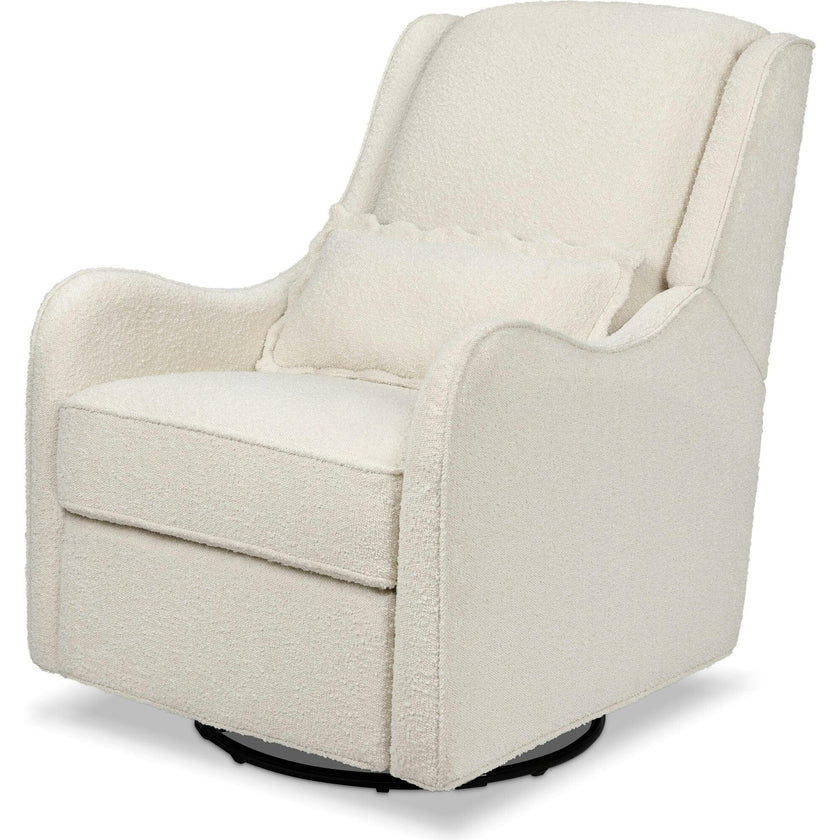 Devon Recliner and Swivel Glider in Ivory Boucle