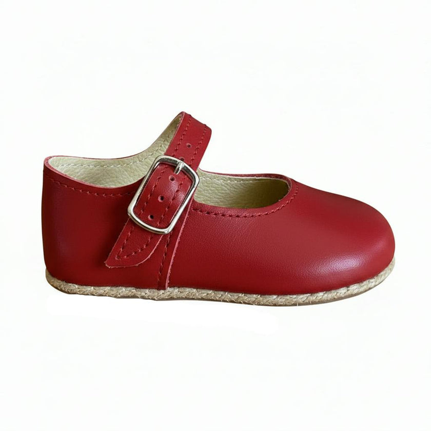 Mary Jane Pre-Walker Baby Girl Shoes - Red
