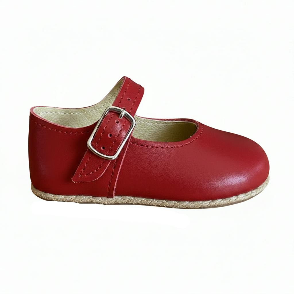 Mary Jane Pre-Walker Baby Girl Shoes - Red
