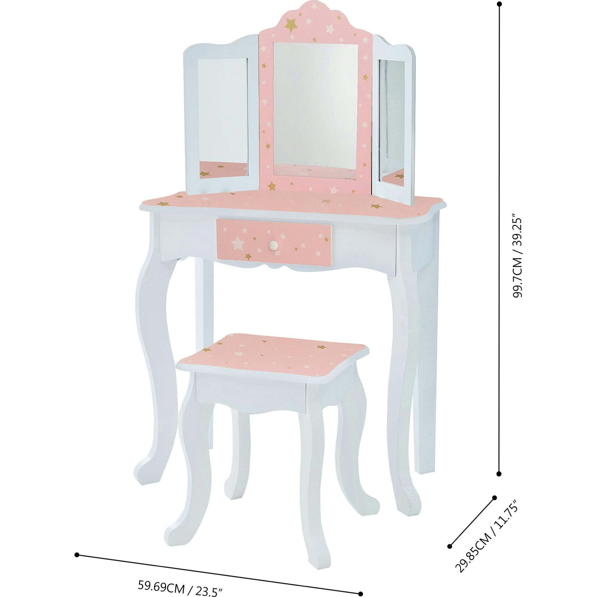 Teamson Kids Wooden Twinkle Star 2-pc. Vanity