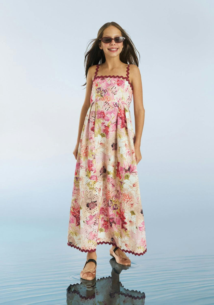 Liana Embroidered Maxi Dress