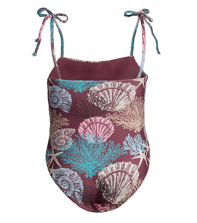 vivi one piece burgundy corals