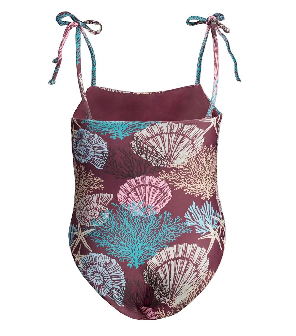 vivi one piece burgundy corals