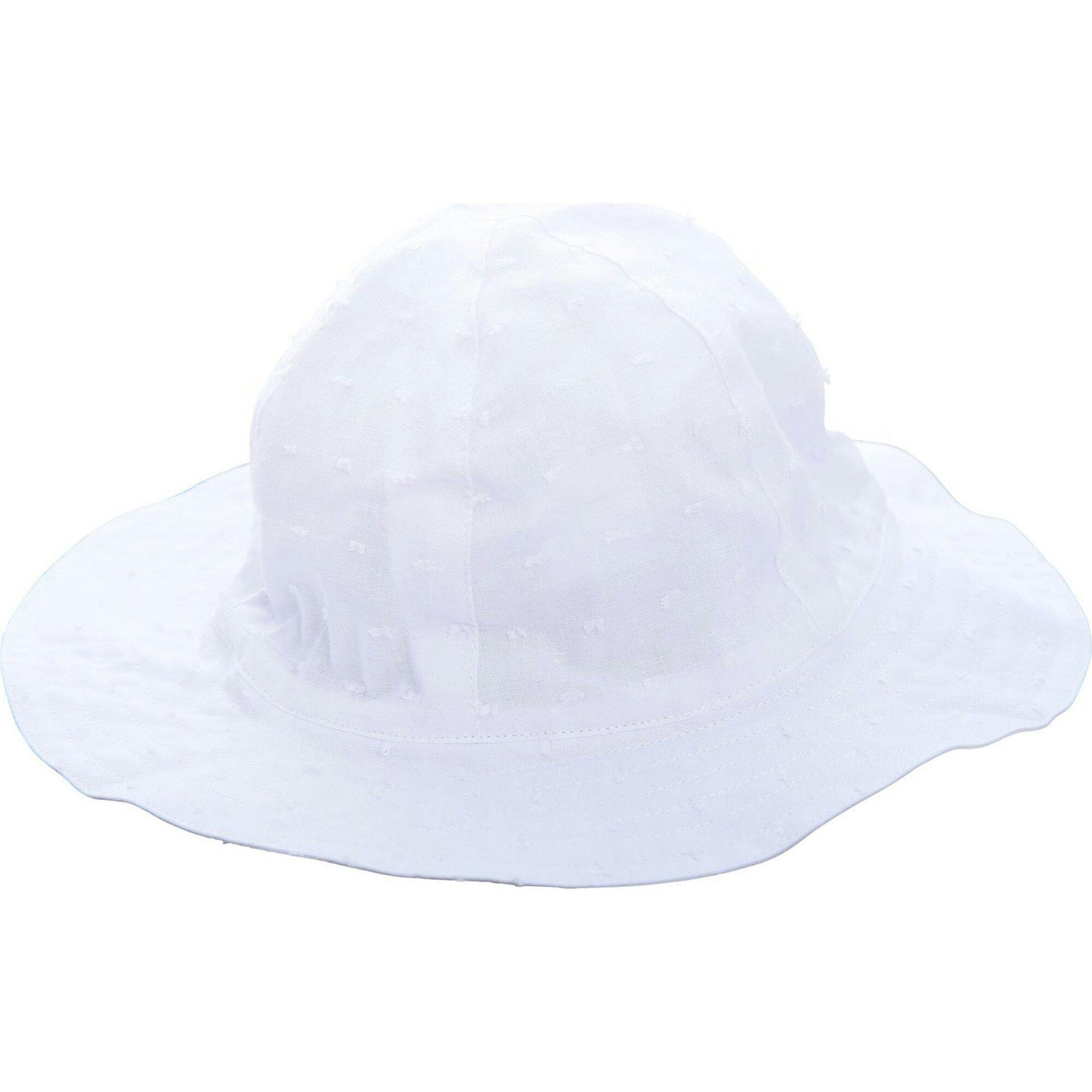 Baby Sun Hat, White