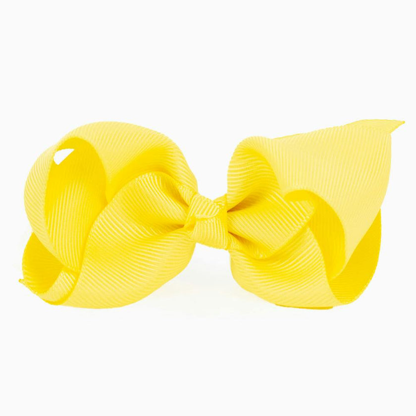 Extra Large Bow Hair Clip in Lemon