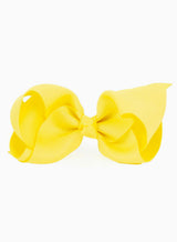 Extra Large Bow Hair Clip in Lemon