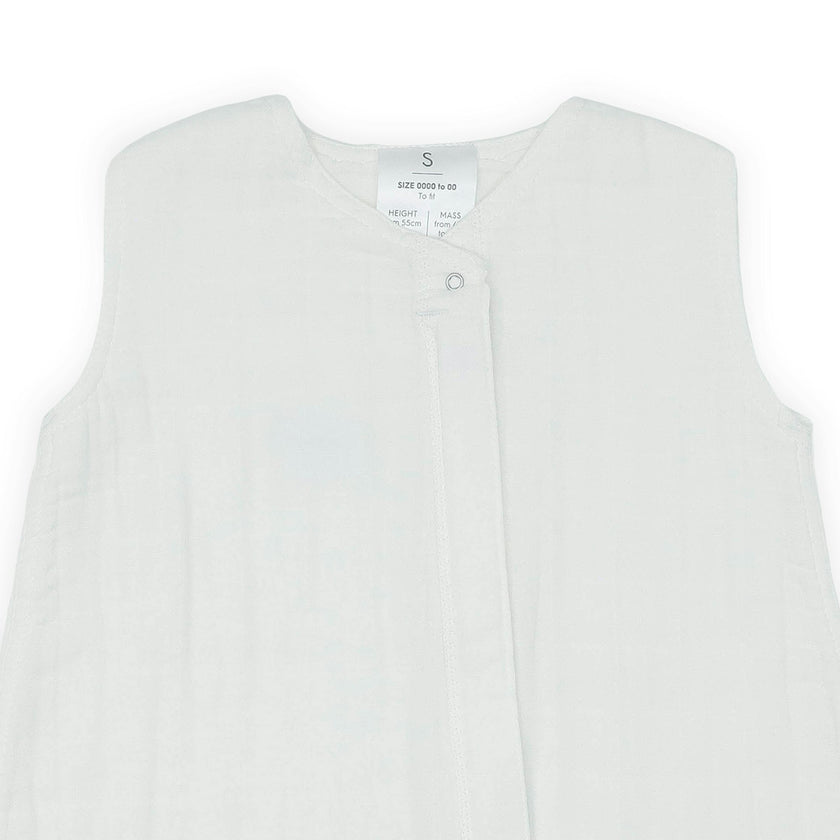 Cotton Muslin Sleep Bag - White