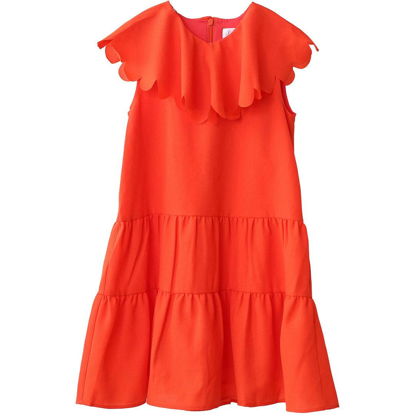 Anna dress (scarlet orange)