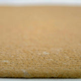 Neethu Hand-Crafted Felted Wool Round Rug, Yellow
