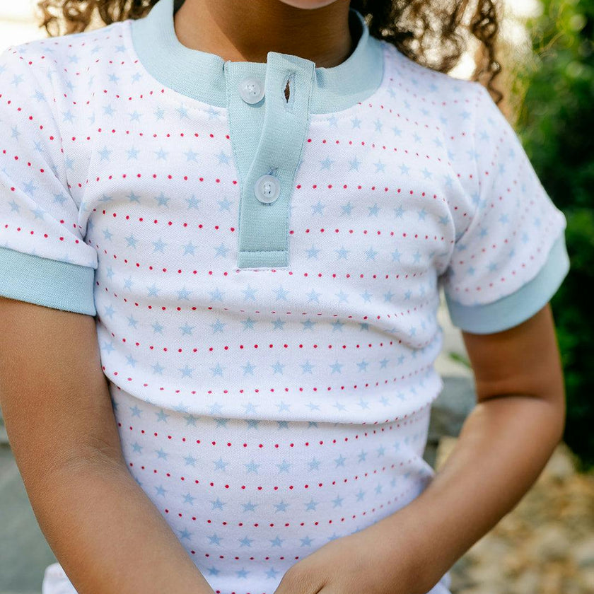 Frankie PJ Set - Star Spangled Print