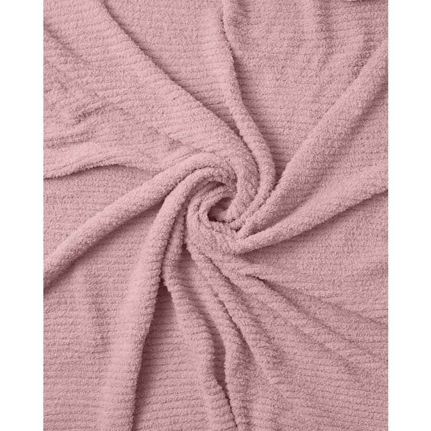 Fuzzy Cushy Ribbed Blanket