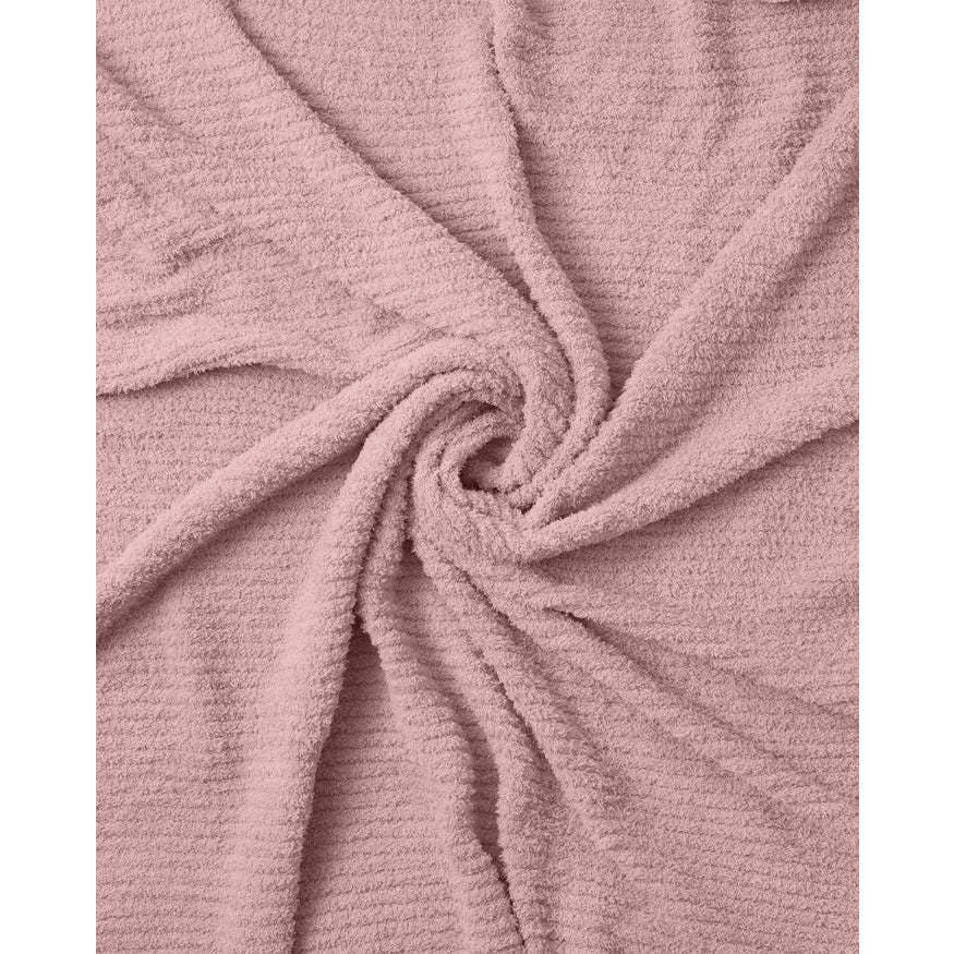Fuzzy Cushy Ribbed Blanket