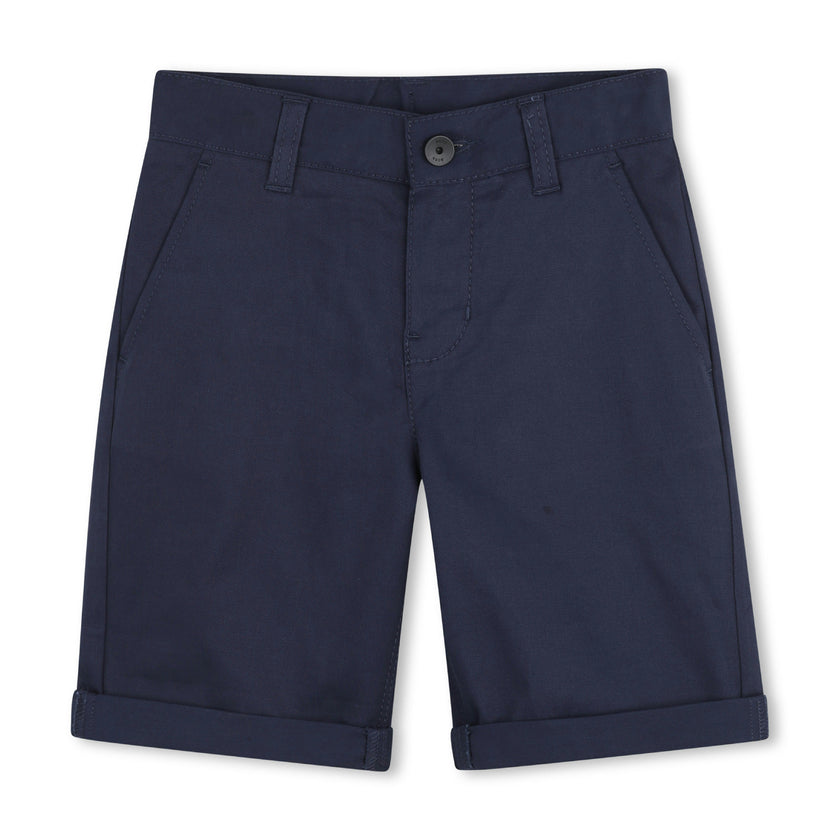 Navy Casual Folded Shorts