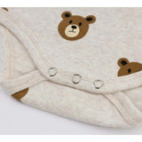 Teddy Face Print Pocket Onesie