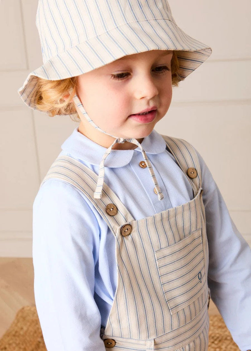 Percy Stripe Sun Hat in Blue (S-L)