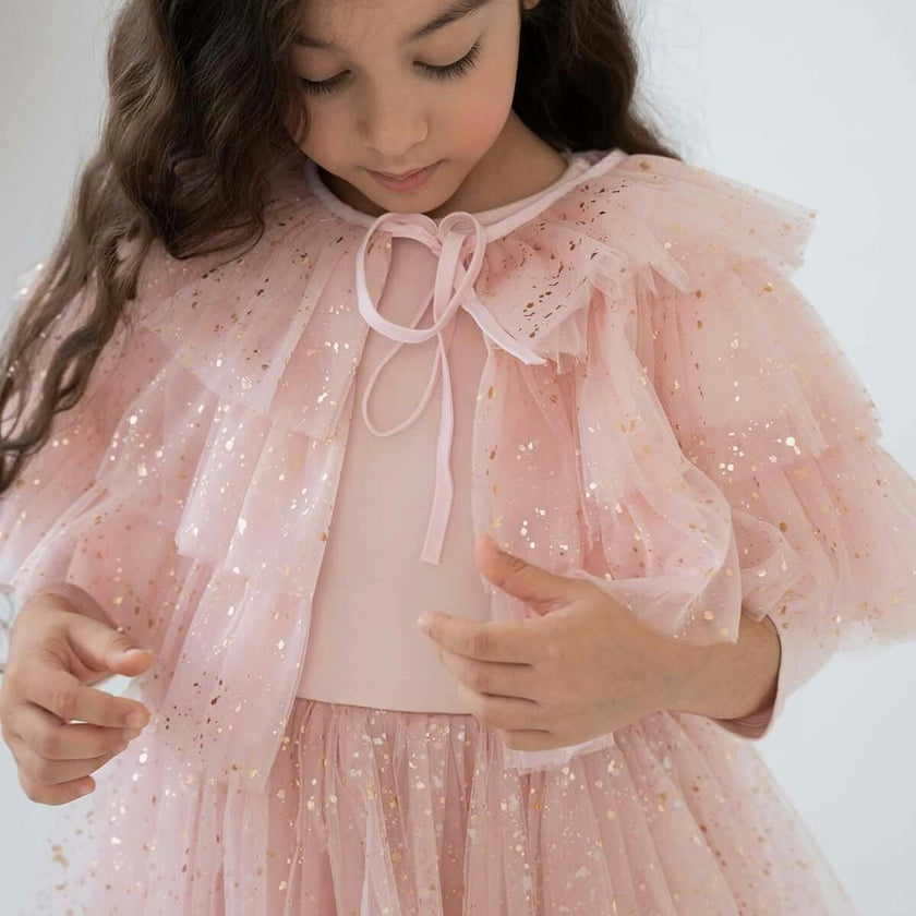 Full Shiny Pink Dress Set