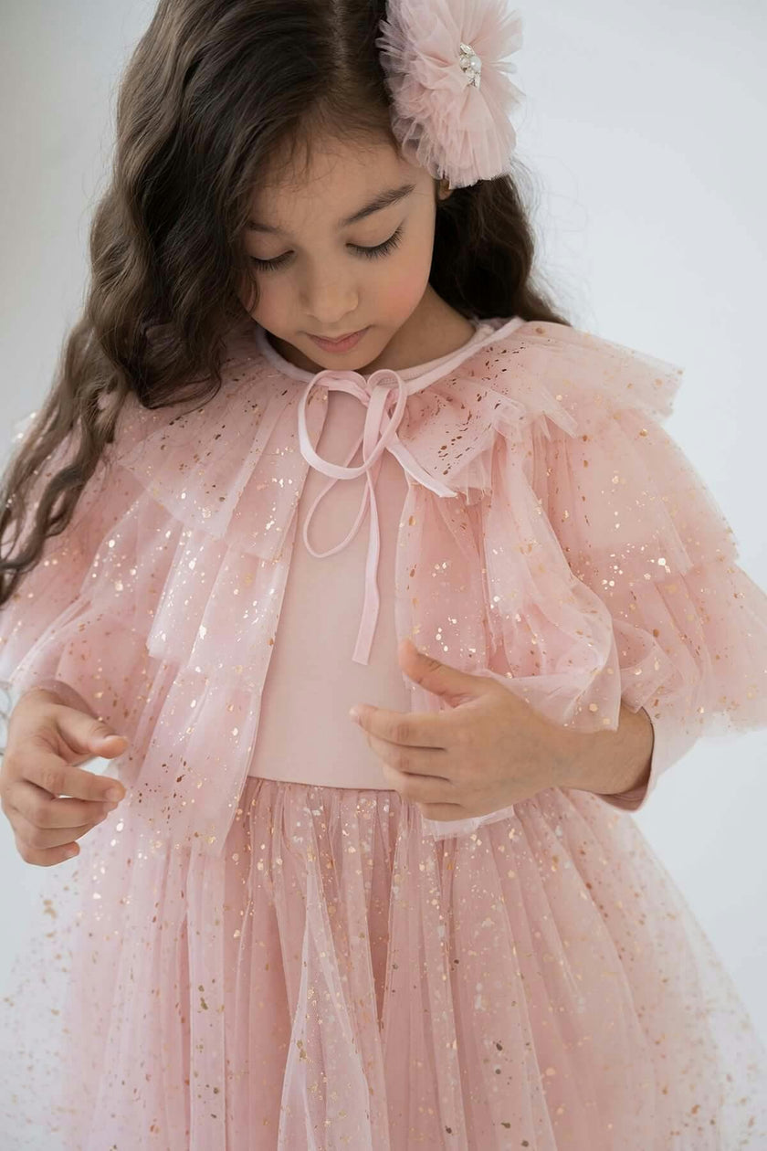 Full Shiny Pink Dress Set