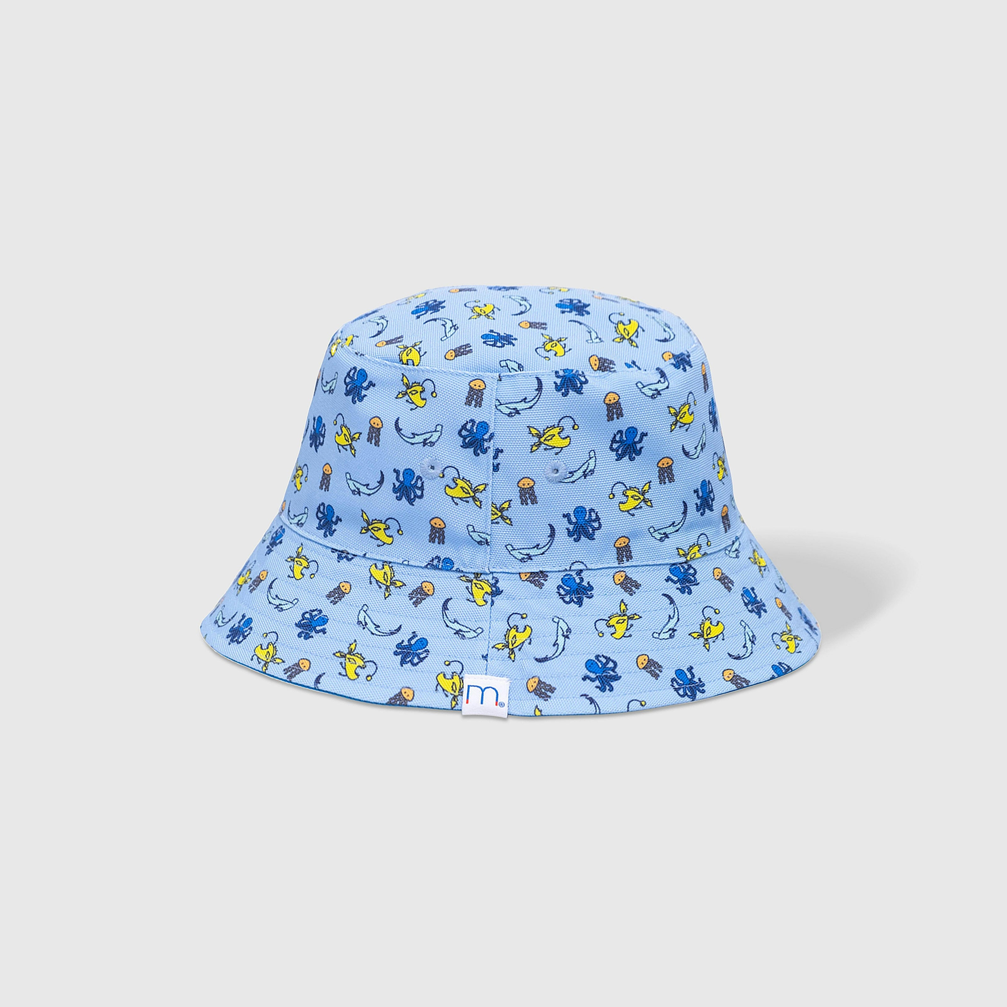 Reversible Glow-in-the-Dark Bucket Hat – Sea Critters