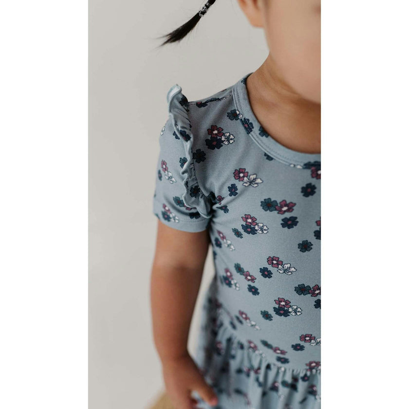 Baby Bodysuit Dress Set Patriotic Ribbon