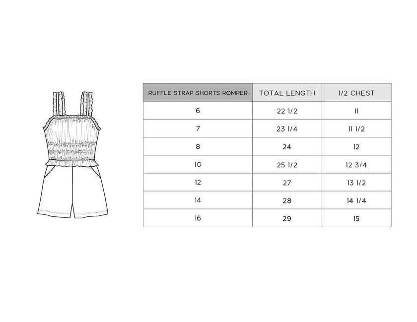 Ruffle Strap Shorts Romper