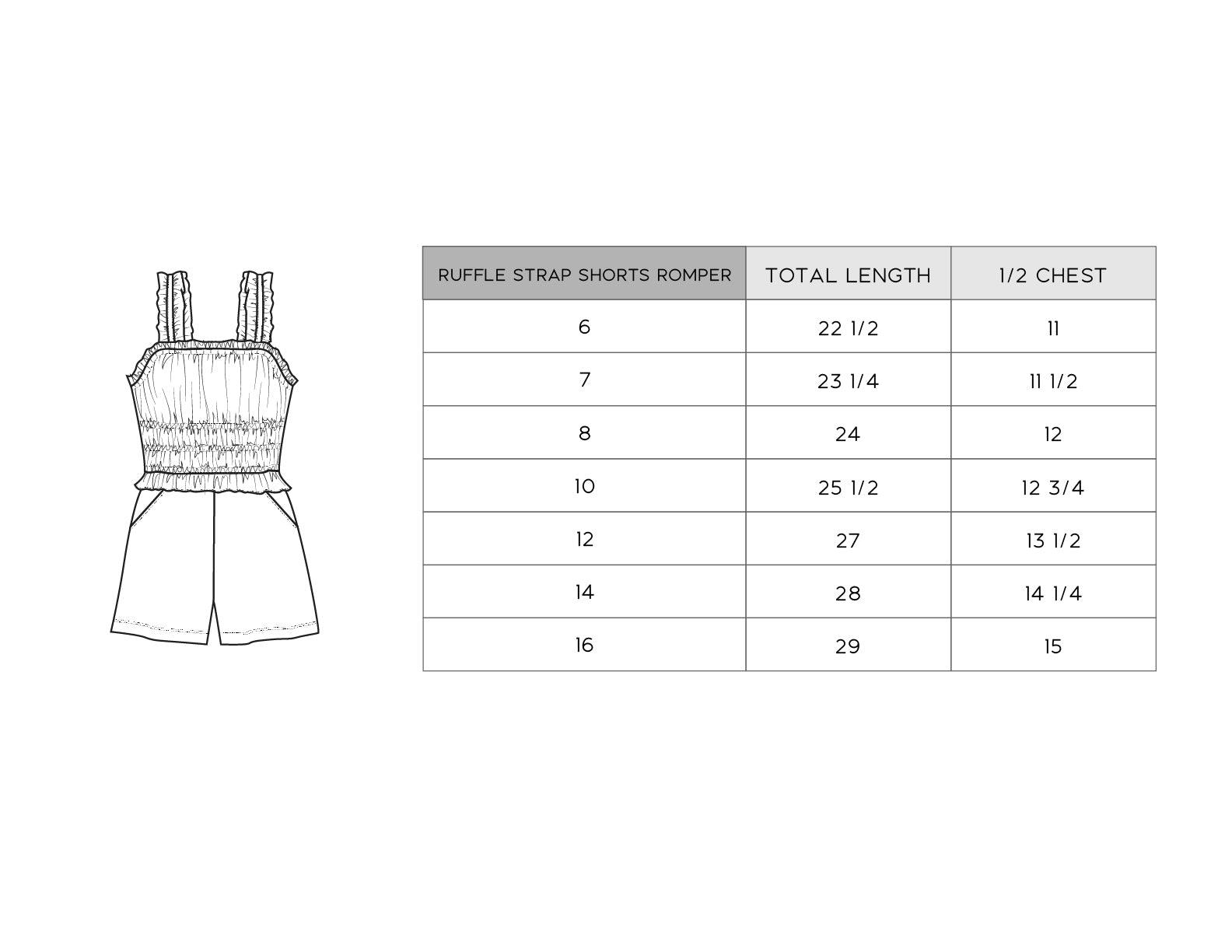 Ruffle Strap Shorts Romper