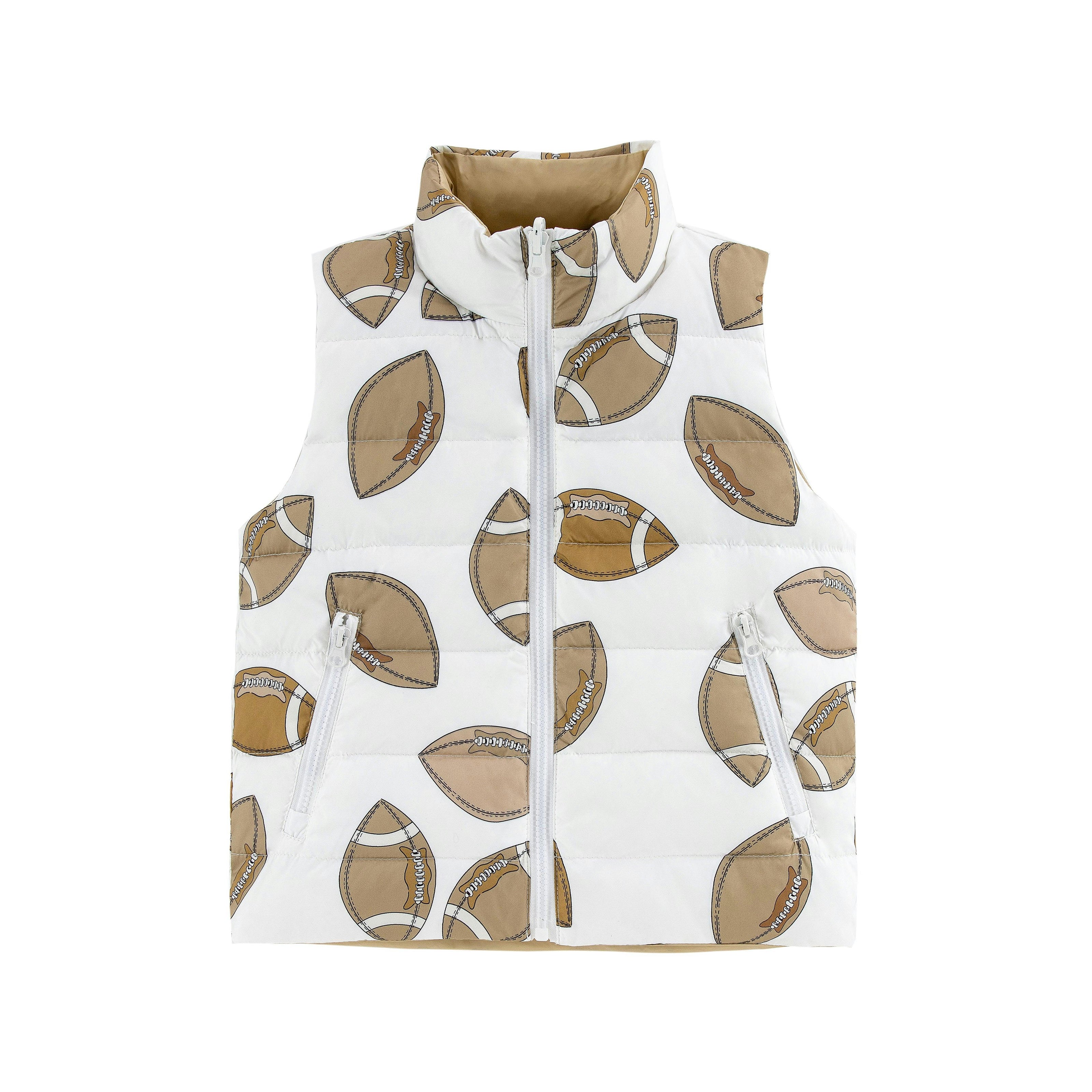 Casey Reversible Down Vest, Tan