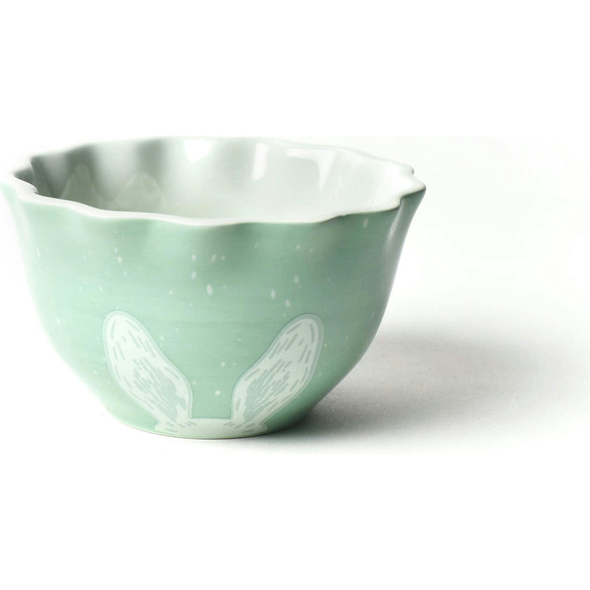 Speckled Ears Ruffle Appetizer Bowl Sage