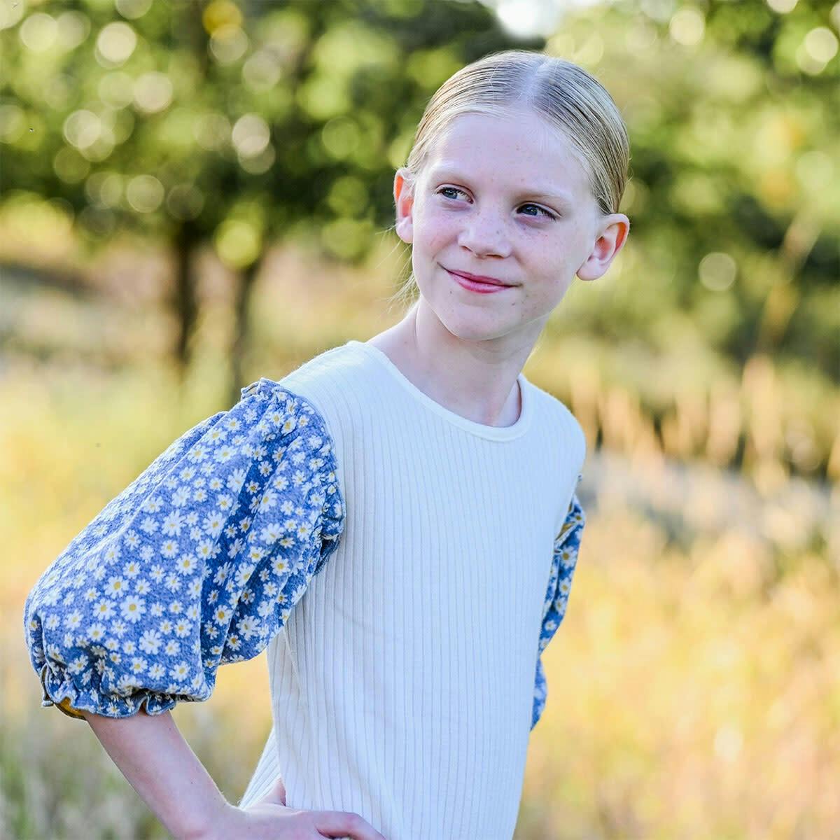 Pucker Mini Daisies Nellie Blouse