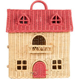 Amy Handcrafted Rattan Dollhouse Tote With Top Handle - Wicker