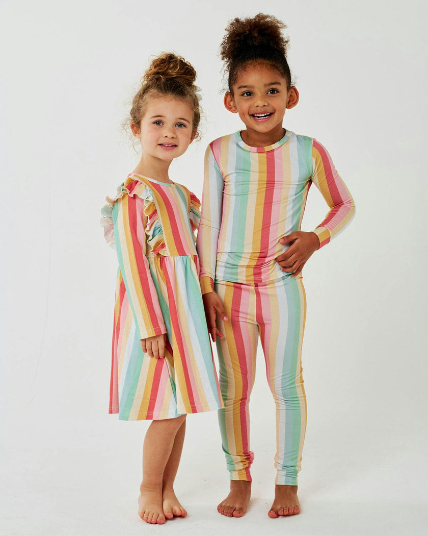 Organic Ruffle LS Dress