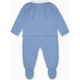 Blue Sanson Cotton Baby Knitted Set