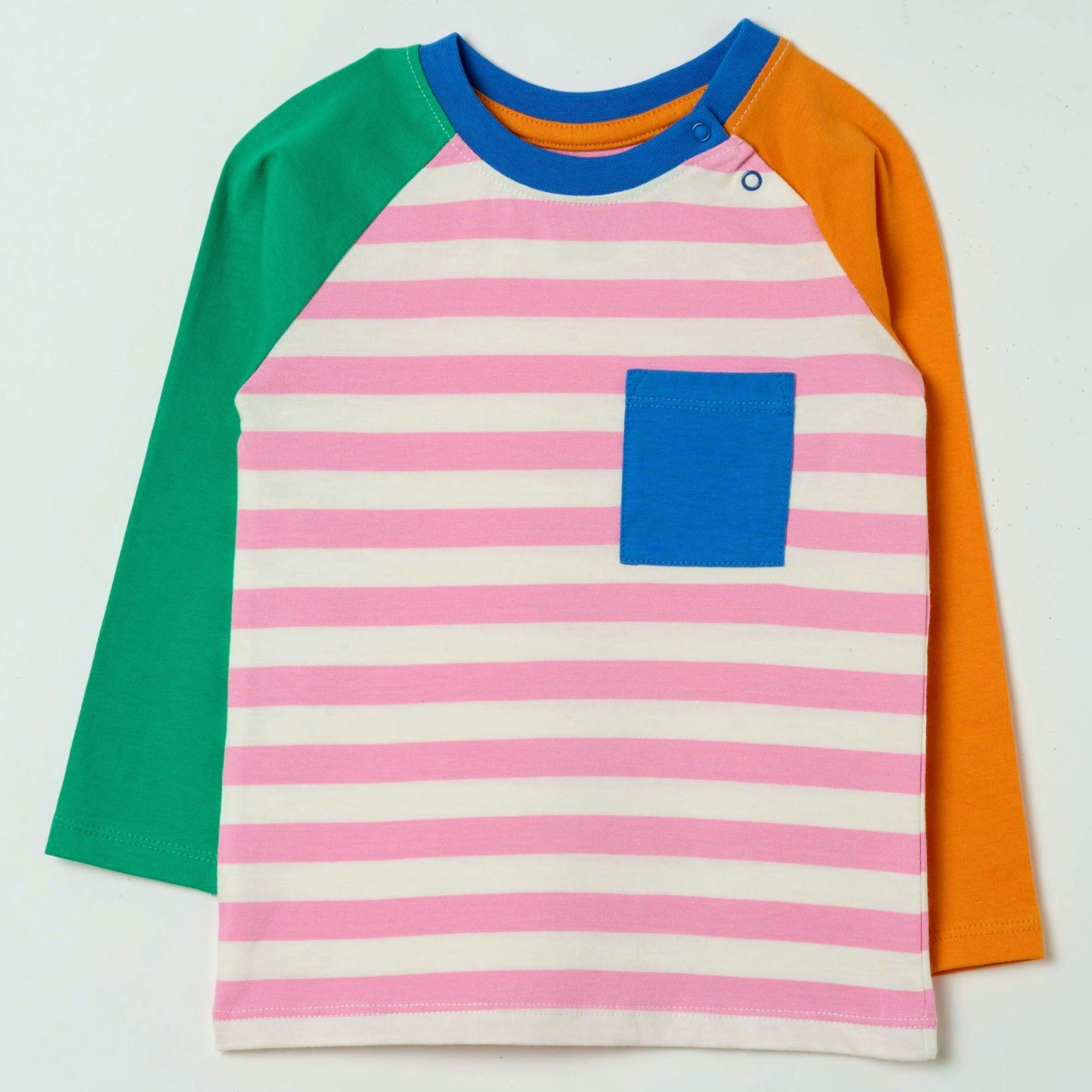 Long Sleeve Multicolor Raglan T-Shirt
