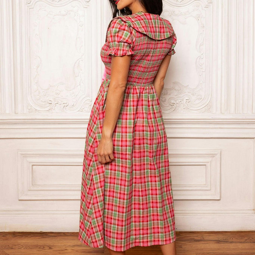 Alice Dress in Rosewood Tartan
