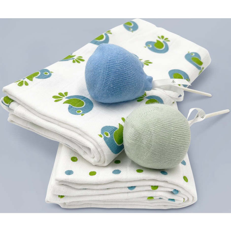 Swaddles and Socks New Baby Gift Set