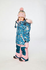 Two Piece Discover Snowsuit Blue And Pink Unicorn Print