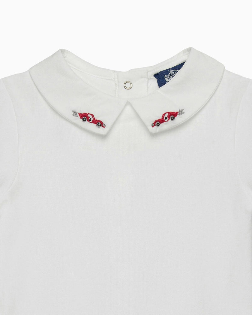 Baby Short-Sleeved Monty Bodysuit in Sebastian Car