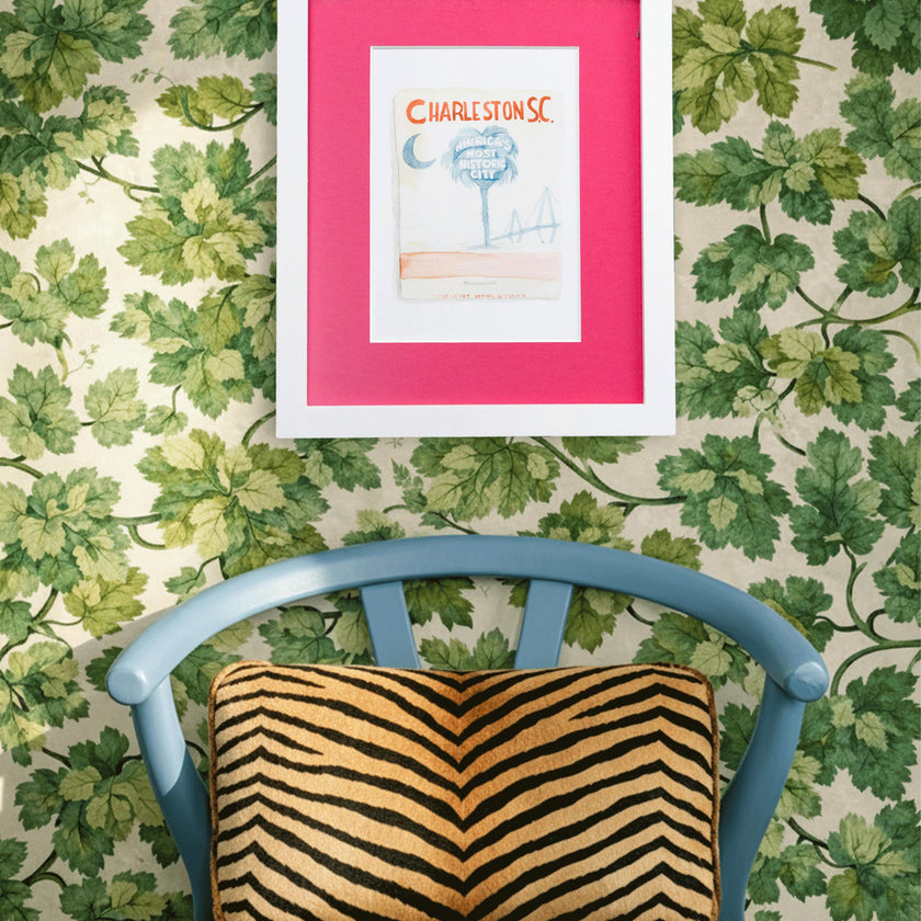 Charleston Matchbook Art Print