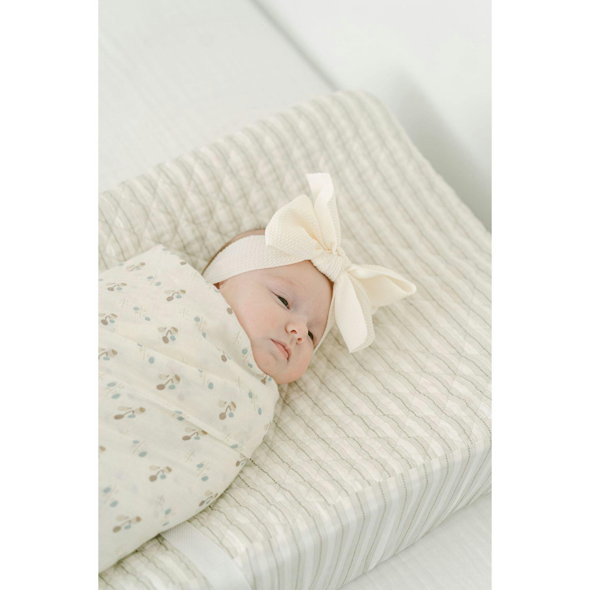 Organic Cotton Stripe Change Pad Cover